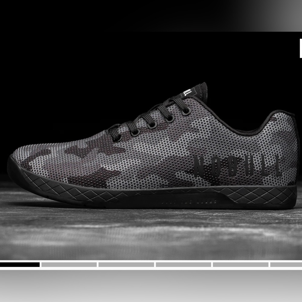 Black camo trainers